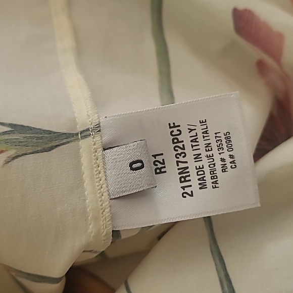 OSCAR DE LA RENTA  Off-Shoulder Floral Stretch-Cotton Blouse - White - Picture 8 of 10